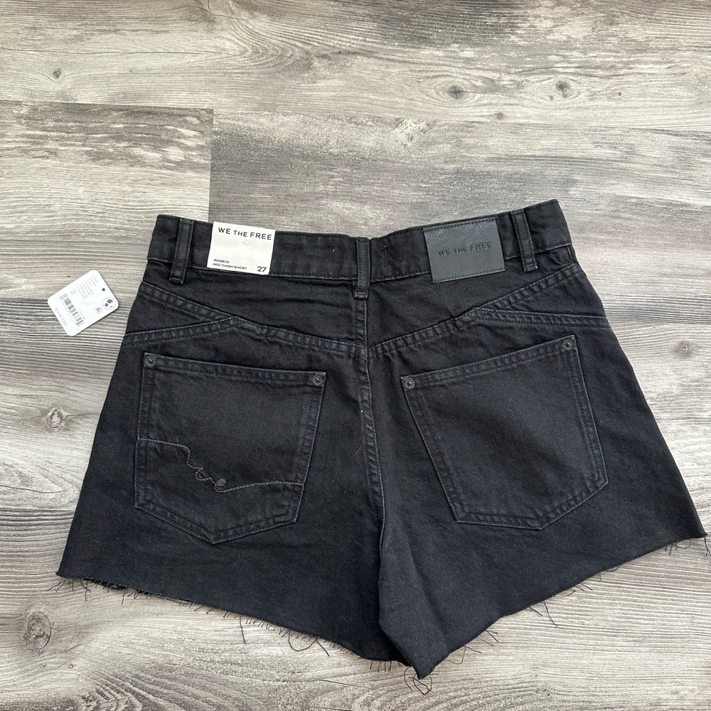 We The Free Angelika  Denim Mid-Thigh Shorts 27